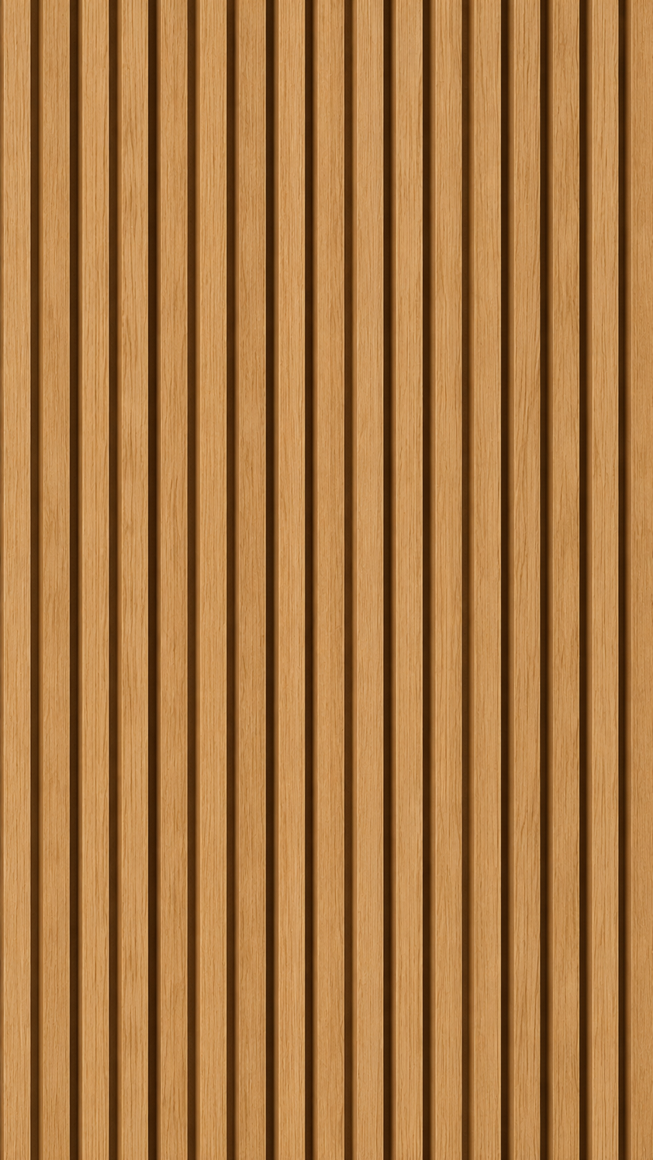 Fluted reeded oak paneling sample